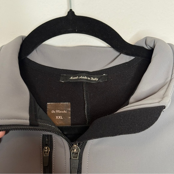 De Marchi Men’s Gray Fleece-Lined Cycling Jacket Size XXL - Picture 6 of 11